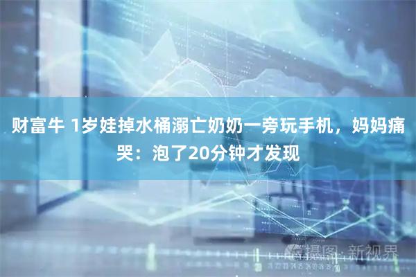 财富牛 1岁娃掉水桶溺亡奶奶一旁玩手机，妈妈痛哭：泡了20分钟才发现