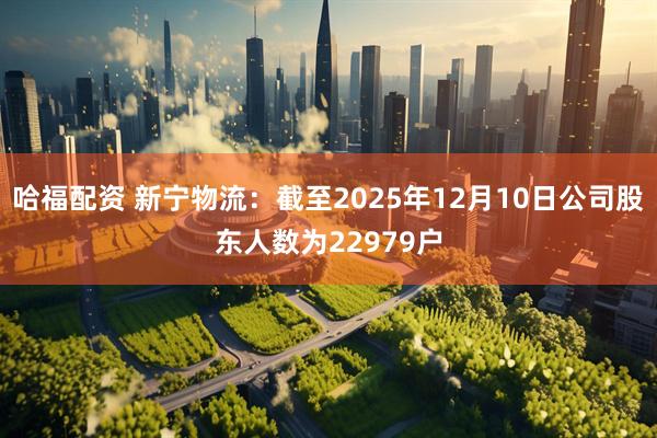 哈福配资 新宁物流：截至2025年12月10日公司股东人数为22979户